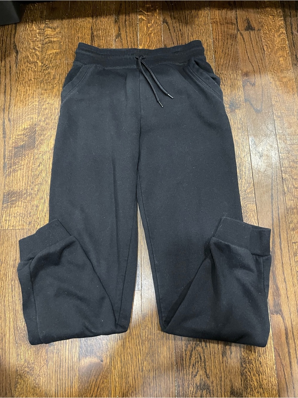 Primark girls Black Fleece Jogger Pants size 11/12
